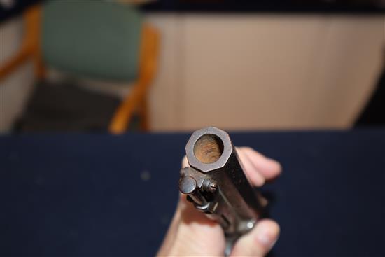 A 19th century W.Ellis patent 61 James St. London. Percussion cap pistol